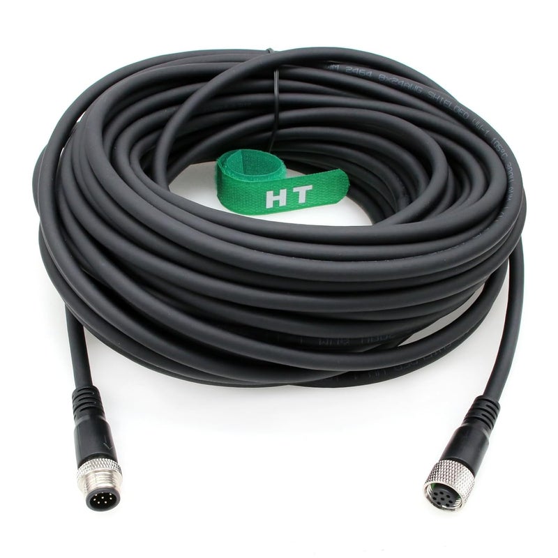 HangTon M12 A Coded 8 pin Female to 8 pin Male Cable for Cognex Sensor Camera Industrial Actuator Profibus Automation 20m - Image 5